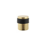 Atlantic Cylinder Premium Floor Mounted Door Stop - Polished Brass - Each