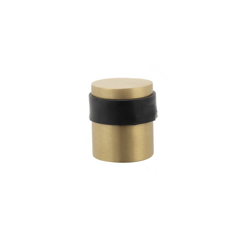 Atlantic Cylinder Premium Floor Mounted Door Stop - Satin Brass - Each