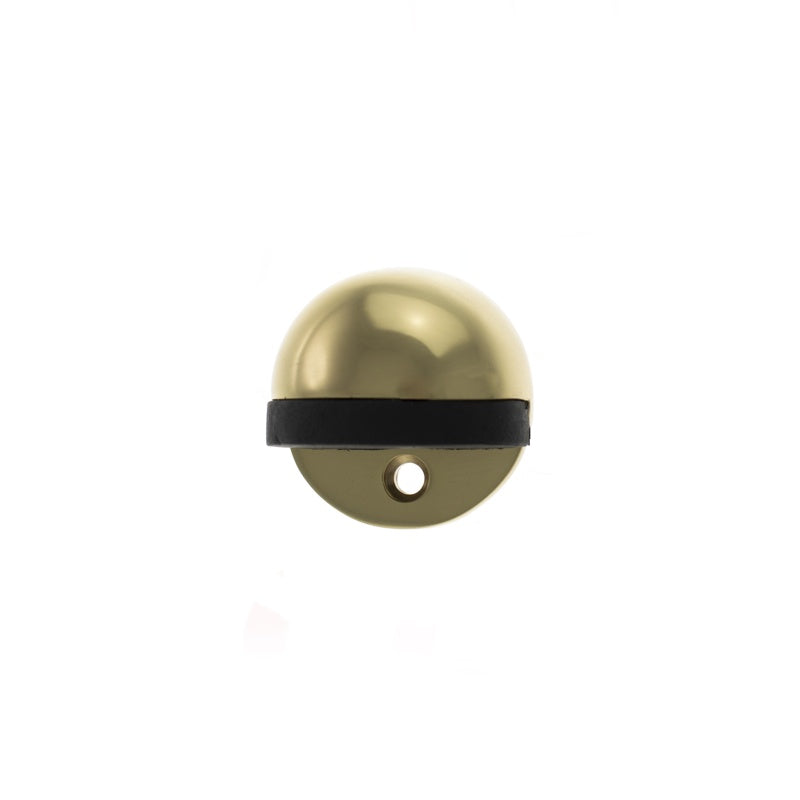 Atlantic Half-Moon Premium Floor Mounted Door Stop - Polished Brass - Each