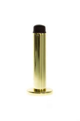 Atlantic Premium Wall Mounted Door Stop on Concealed Fix Rose - Polished Brass - Each