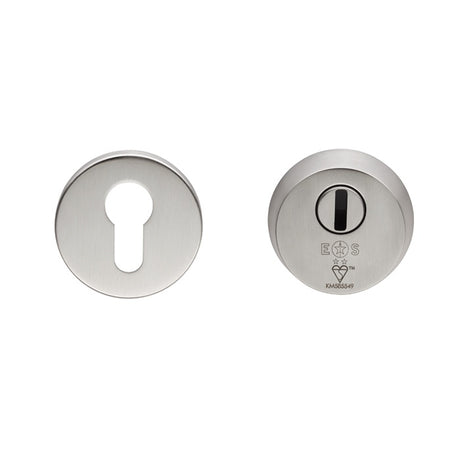 2 STAR SECURITY ESCUTCHEON SET_x005F
 - SATIN STAINLESS STEEL - 54 - EACH