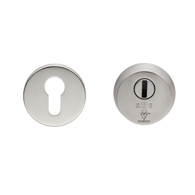 2 STAR SECURITY ESCUTCHEON SET_x005F
 - SATIN STAINLESS STEEL - 54 - EACH