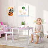 AIYAPLAY Princess Design Kids Table and Chairs Set for Activity, Art, Drawing, Toddler Table and Chairs Set for Playroom, Nursery