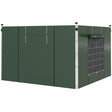 Outsunny Gazebo Side Panels, 2 Pack Sides Replacement, for 3x3(m) or 3x6m Pop Up Gazebo, with Windows and Doors, Green