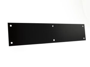 Atlantic Finger Plate Pre drilled with screws 350mm x 75mm - Matt Black - Each