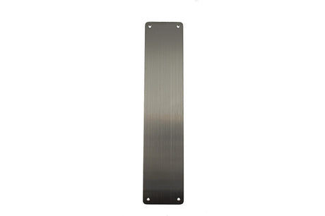 Atlantic Finger Plate Pre drilled with screws 350mm x 75mm - Satin Stainless Steel - Each