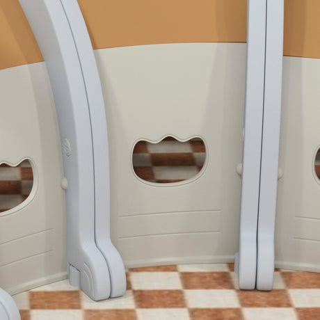 AIYAPLAY Monkey-Design Kids Play Tunnel for Crawling, Climbing, for ages 3-6 Years, Brown