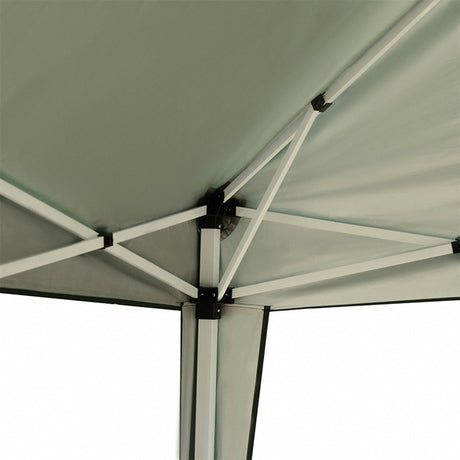 Outsunny 3 x 3M Garden Pop Up Gazebo Height Adjustable Marquee Party Tent Wedding Canopy with Carrying Bag, Green