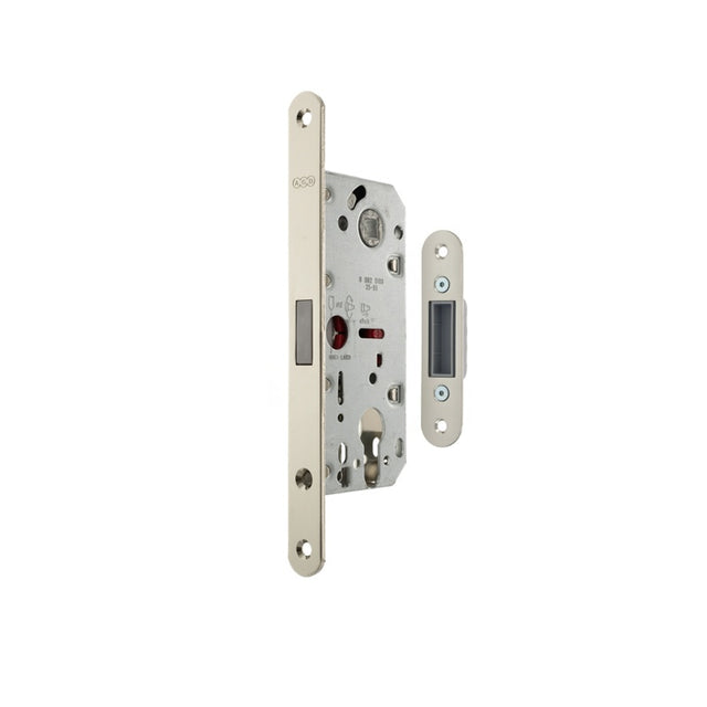 AGB Polaris 2XT Magnetic Euro Profile Sashlock with adjustable strikeplate 35mm backset - Polished Chrome - Each