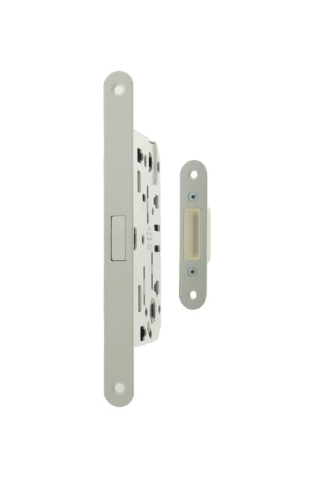 AGB Polaris 2XT Magnetic Bathroom Lock 60mm backset - White - Each