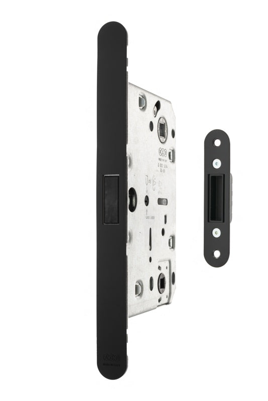 AGB Revolution XT Magnetic Bathroom Lock 60mm backset - Matt Black - Each