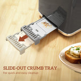 HOMCOM Touch Screen Kettle and Toaster Set - Grey
