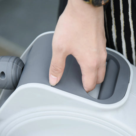 DURHAND Retractable Air Hose Reel 15m+ 140cm Hose Diameter 3/ 8" 9.5mm, Hose Connector 1/ 4" BSP, Wall Mount Auto Rewind Hose- Reel