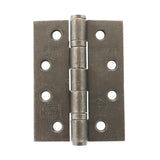 Atlantic Ball Bearing Hinges Grade 13 Fire Rated 4" x 3" x 3mm - Distressed Silver - Pair