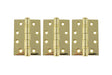 Atlantic Ball Bearing Hinges Grade 13 Fire Rated 4" x 3" x 3mm set of 3 - Polished Brass - Set of 3