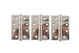 Atlantic Ball Bearing Hinges Grade 13 Fire Rated 4" x 3" x 3mm set of 3 - Polished Stainless Steel - Set of 3