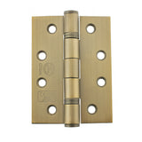 Atlantic Ball Bearing Hinges Grade 13 Fire Rated 4" x 3" x 3mm - Satin Brass - Pair