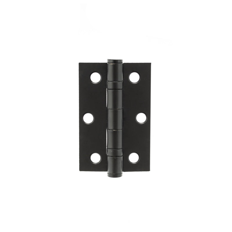 Atlantic Ball Bearing Hinges 3" x 2" x 2mm - Matt Black - Pair