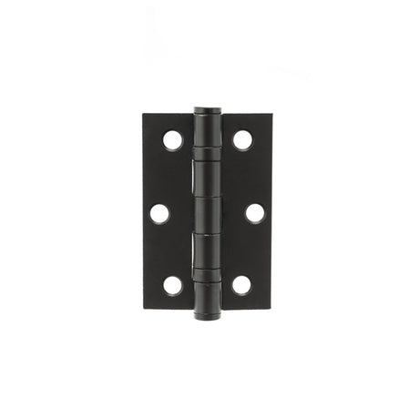 Atlantic Ball Bearing Hinges 3" x 2" x 2mm - Matt Black - Pair