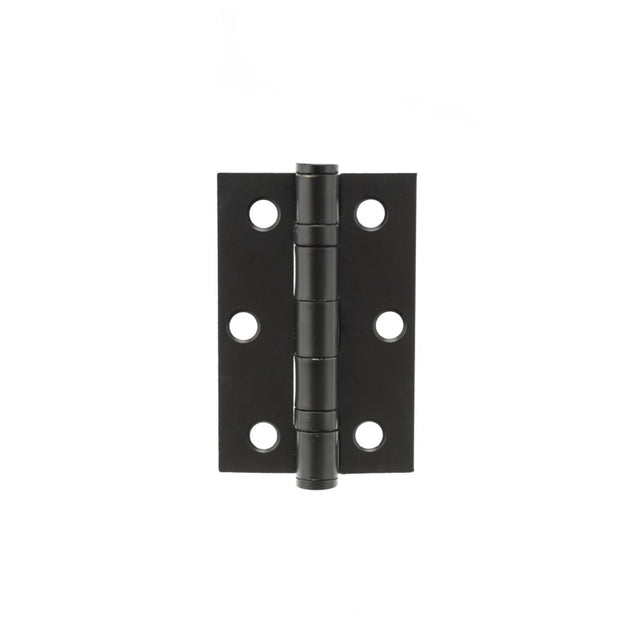 Atlantic Ball Bearing Hinges 3" x 2" x 2mm - Matt Black - Pair