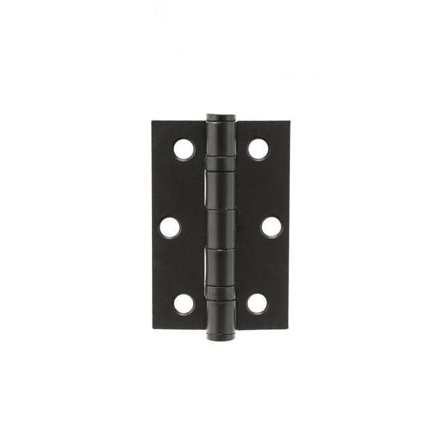 Atlantic Ball Bearing Hinges 3" x 2" x 2mm - Matt Black - Pair