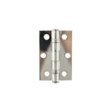 Atlantic Ball Bearing Hinges 3" x 2" x 2mm - Polished Chrome - Pair