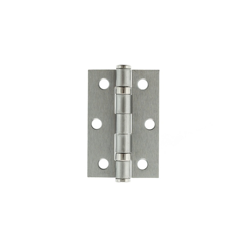 Atlantic Ball Bearing Hinges 3" x 2" x 2mm - Satin Chrome - Pair