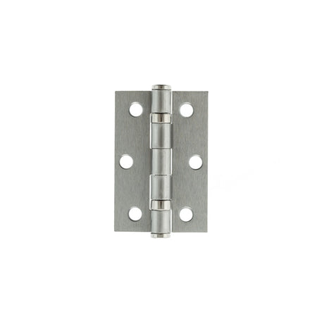 Atlantic Ball Bearing Hinges 3" x 2" x 2mm - Satin Chrome - Pair