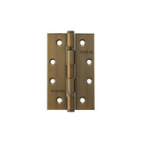 Atlantic Slim Knuckle Ball Bearing Hinges 4" x 2.5" x 2.5mm - Matt Antique Brass - Pair