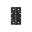 Atlantic Slim Knuckle Ball Bearing Hinges 4" x 2.5" x 2.5mm - Matt Black - Pair