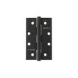 Atlantic Slim Knuckle Ball Bearing Hinges 4" x 2.5" x 2.5mm - Matt Black - Pair