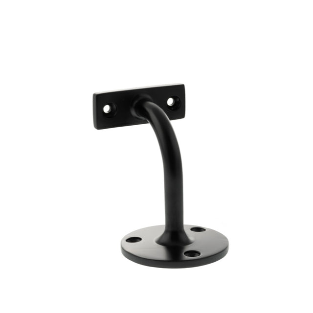 Atlantic Heavy-duty Handrail Bracket 80mm Projection - Matt Black - Each