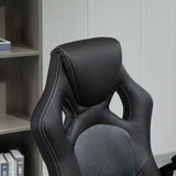 Vinsetto Office Chair Faux Leather Swivel Computer Desk Chair for Home Office with Wheels Armrests Black