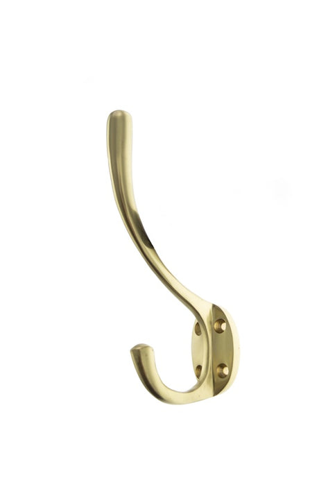 Atlantic Traditional Hat & Coat Hook - Polished Brass - Each