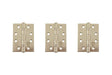 Atlantic Ball Bearing Hinges Grade 11 Fire Rated 4" x 3" x 2.5mm set of 3 - Satin Nickel - Set of 3