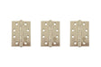 Atlantic Ball Bearing Hinges Grade 11 Fire Rated 4" x 3" x 2.5mm set of 3 - Satin Nickel - Set of 3