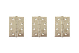 Atlantic Ball Bearing Hinges Grade 11 Fire Rated 4" x 3" x 2.5mm set of 3 - Satin Nickel - Set of 3