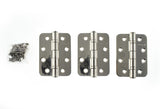 Atlantic Radius Corner Ball Bearing Hinges 4" X 3" X 3mm set of 3 - Polished Stainless Steel - Set of 3