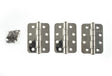 Atlantic Radius Corner Ball Bearing Hinges 4" X 3" X 3mm set of 3 - Polished Stainless Steel - Set of 3