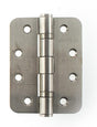 Atlantic Radius Corner Ball Bearing Hinges 4" X 3" X 3mm - Satin Stainless Steel - Pair