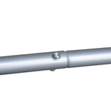 Outsunny Three Person Steel Outdoor Porch Swing Chair Bench with Canopy Cover - Black