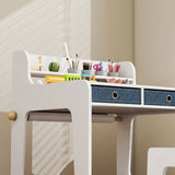 AIYAPLAY Art Table and Chair Set for children, Kids Art Desk and Chair Set with Storage Shelf and Drawers