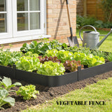 Outsunny 5pcs Garden Fence, Metal Picket Fence Panels, 115x20cm, Black