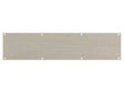Atlantic Kick Plate Radius Corner Pre drilled with screws 950mm x 150mm - Satin Stainless Steel - Each