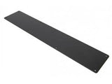 Atlantic Kick Plate Radius Corner Pre drilled with screws 690mm x 150mm - Matt Black - Each