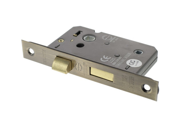 Atlantic Bathroom Lock [CE] 2.5" - Antique Brass - Each