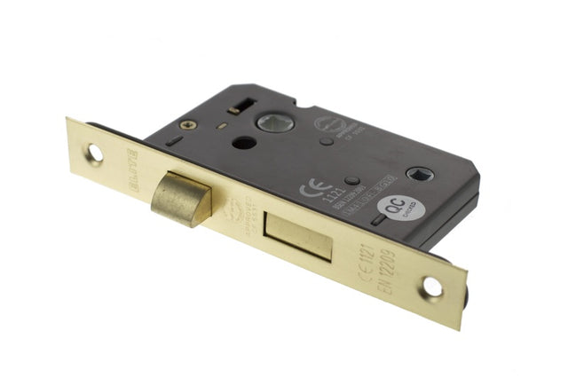 Atlantic Bathroom Lock [CE] 2.5" - Satin Brass - Each