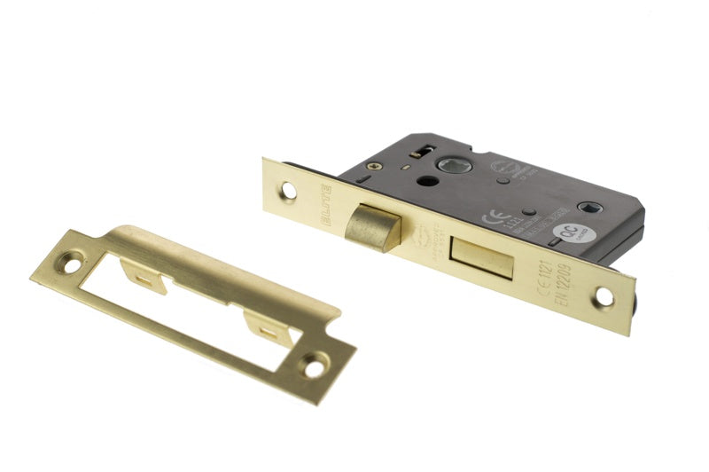 Atlantic Bathroom Lock [CE] 2.5" - Satin Brass - Each