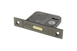 Atlantic 3 Lever Key Deadlock [CE] 2.5" - Distressed Silver - Each