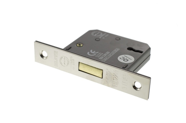 Atlantic 3 Lever Key Deadlock [CE] 2.5" - Polished Nickel - Each